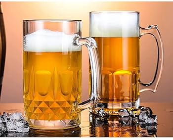 ボヘミアガラス　ビールを持つ主人 ビールジョッキーを持つ人形 ボヘミアガラス ビールを持つ主人 ビールジョッキーを持つ人形